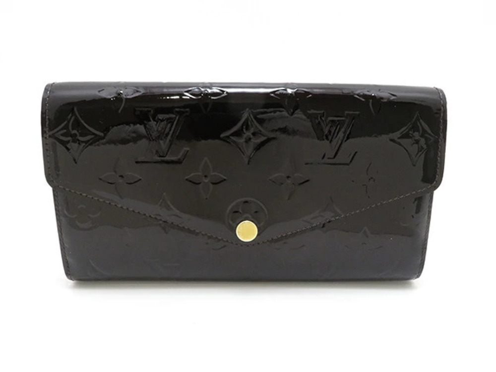 LOUIS VUITTON Wallet Accessories Portefeuille Sarah Vernis Amarante Purple